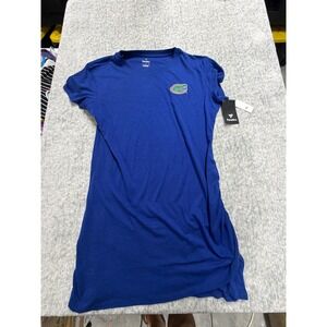 Fanatics Florida Gators Womens Royal Blue T-Shirt Dress Embroidered Logo NWT L
